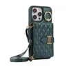 Crossbody wallet phone case shockproof leather case back Credit card case with kickstand fashion women phone cover for iphone 15 14 13 12 11 pro max lyp052