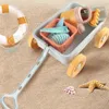 Push Car Sand Toy Пляжная детская игрушка Забавная уличная игрушка для песка Раздвижная игрушка-тележка 240321