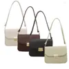 Bolsos de hombro 2024 Bolsos coloridos PU Mujeres Empleado Crossbody Paquete de compras para mujeres