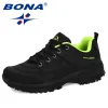 Boots BONA 2020 New Designers Popular Hiking Shoes Man Nubuck Leather Mesh Outdoor Men Sneakers Climbing Shoes Men Sport Shoes Trendy