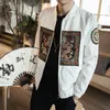 Style chinois broderie Drag Bomber veste hommes coupe-vent Casual Harajuku traditionnel luxe Streetwear pilote Baseball manteau D6mX #