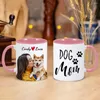 Tazas Taza personalizada para mascotas Nombre personalizado y perro Po para mamá Amante Regalo Café Leche Té Cerámica 11 oz Regalo de nacimiento de Navidad