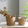 Planters POTS Planter Basket Flower Pot Home Garden Decor Tvätten Tvätt Hink Dirty Clothes Storage Baskets Toy Holders 240325