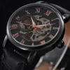 FORSINING Top hommes montre hommes Sport horloge mâle affaires squelette horloges main vent mécanique montres Gift1294I