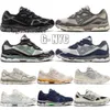 Top Gel NYC Marathon Scarpe da corsa 2024 Designer Farina d'avena Concrete Navy Acciaio Obsidian Grey Cream Bianco Nero Ivy Outdoor Trail Sneakers Taglia N67