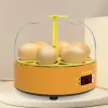 Acessórios eua plug mini incubadora de ovos automática casa chocadeira bonito dos desenhos animados incubadora automática elétrica para crianças aves galinha 6 ovos