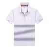 Дизайнер Polo Tshirt Casual Print Classic Polo рубашка с твердым дышащим футболкой Slim Fit с коротким рукавом мужские футболки мужские футболки 3D буквы Bos Tops качественная одежда M-3XL