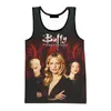Buffy the Vampire Slayer 3D print man/ kobiety swobodna kampania kamizelka kamizelki dzieci na okrągłym szyi kamizelki letni gimize gym odzież mężczyźni h1pw#