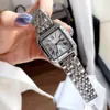 Fashion Watches Women Lady Girl Square Arabic Numerals Dial Style Steel Metal Top-level High Quality Wrist Waterproof Watches with box