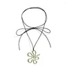 Hanger Kettingen Onregelmatige Bloem Choker Ketting Nekband Kraag Mode-sieraden