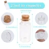 Jars 48PC/SET 25ml Mini Glass Bottle Cork Clear Wish Bottle Hanging Wedding Centerpiece Favors Glass Bottle Jar Wedding Decor