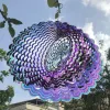 Decorazioni 2022 Testaggio dell'albero di Natale del vento e a forma di fiocchi di neve Specchio in acciaio inossidabile inossidabile decorazione da giardino da giardino a rotazione 3D