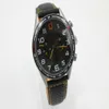 Hoge kwaliteit heren mp4 12c automatisch mechanisch horloge zwarte driekleur roestvrijstalen wijzerplaat lederen band 45mm2692