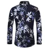 القمصان غير الرسمية للرجال M-7XL Tourism Label Slim Fit Pitclub Printed Long Sleeved Dist للرجال