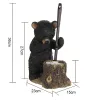 Brushes Creative Bear Shape Resin Toilet Brush Classic American Style wc Accessories Toilet Bathroom Accessories