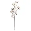 Flores decorativas 10 cabeças Diy Decoração de casamento Filler Floral Home seco Cotton Stems Farmhouse Style Artificial Flower Kapok Simulação