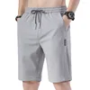 Herenshorts Zomer Sport Recht Los Type Mannelijke Casual Effen Kleur Elastische taille Trekkoord Joggingbroek