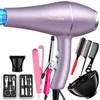 220V hårtork professionell 1200W Gear Strong Power Blow Wrather Brush för frisör Barber Salong Tools Hair Dryer Fan 240313