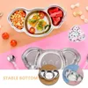 Table z kreskówki Taca Tray Pid Tray Kids Stalion Stael Dinner Aluminium zupa na lunch