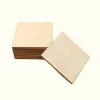 Rzemiosła 100pcs 3060 mm Niedokończone drewniane kwadratowe puste puste plastry drewniane drewniane drewniane płytki wycinane do DIY Crafts Dekoracja domu