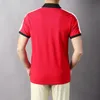 Designer Style Pure Cotton Turn-down Collar Polo Shirt, New Summer Style for Men, Unique Embroidery Design Leads Fashion Trend