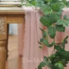 Podkładki stolik rustykalny bawełniany tkanina gazy jadalnia burlap retro burrowa faktura vintage na przyjęcie weselne lniane dekoracje świąteczne