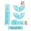 Tunnels en plastique pour Hamster, petit Tunnel pour animaux de compagnie, canal externe interactif, jouet, connexion réglable, piste pour la maison