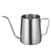 Stainless Steel Long Mouth Coffee Pot Gooseneck Swan Neck Thin Mouth Kettle Brewers Hand-Made Coffe Maker Drip Kettle