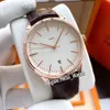 NOWOŚĆ 40 mm dziedzictwo 85180 000R-9248 Męskie azjatyckie zegarek automatyczny 85180 White Dial Rose Gold Case Skórzowe paski sportowe Hello WA270T