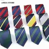 Nacke slipsar nacke slipsar helt nya män slipsar röd blå gul randig rutig jacquard slips dagliga slitstäder cravat bröllopsfest gåva till en man y240325