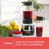 Black+decker Silent Mixer with 6 Cup Cyclone Glass Jars, 3 Speeds+3 Functions Serrated Blade Technology for Faster Mixing, Pulse Button and 24 Ounce Personal