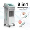 احترافي 9 في 1 Hydra Dermabrasion Facial Skin Care Aqua Peel Beoxgen Bubble Skin Skin Rejuvenation Machine for Salon Spa