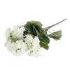 Fleurs décoratives 1pc 36cm Géranium artificiel Fausse plante de fleurs de soie pour la cérémonie de mariage décor du jardin maison bouquet