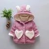 Jacken Dulce Amor Baby Mädchen Warme Mantel Kleinkind Winter Kleidung Mode Infant Liebe Herz Oberbekleidung Samt Verdicken Jacke