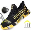 Work Shoes for Men Work Safety Boots Anti-stab Safety Shoes Steel Toe Work Protective Shoes Outdoor Light Sneaker indestructible 240313