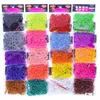 Odzież dla psów 300pcs/torba mieszane kolorowe gumki dziewczyny Pet DIY Hair Łokę