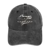 Berets Karmann Ghia T Shirt Cowboy Hat Man Cap Dad Sunscreen Damskie plażę 2024