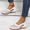 Casual Shoes Flat Round Toe Women's Summer Sandals 2024 Retro Button Comfy Mary Jane Comfortable For Women Plus Size 43