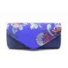 Evening Bags Vintage Suede Clutch Bag Wedding Embroidered Flower Shoulder With Sling Purse Women'S Yellow Clutches Femininos
