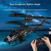 2.5 Channel Remote Control Helicopter USB Laddning Cool LED Light Drop Resistant RC Aircraft Toys Modle For Kids Birthday Presents 240323
