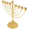 Bougeoirs Hanukkah Menorah Vintage Candélabres Ornements De Bureau Décor De Noël Bougeoir Navires Pour