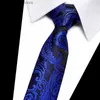 TIESE NECK TIE TEE DELLA FASHIO PER UMINI NOTTINE BLU BLUI STRUILI UOMO ACCESSORI DI MATRIE FLORALI FLORALE FIT GROUP PLACETTO Y240325