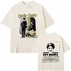 Clássico Vintage Filme Chaplin City Lights Dupla Face Impressão T-shirt Homens Mulheres Casuais Hip Hop Camisetas Masculino Gótico Camiseta Tops t2wr #