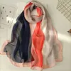 ألوان Sarongs التدرج النسائية Foulard Elegant chiffon Georgette Bandana Dickf Summer Beach Tourism Sun Protect