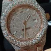 Vvs Mossanite Watch Factory Custom Iced Out Pass Diamond Test Women Hip Hop full diamond watches