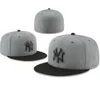 Unisex groothandel Yankees snapbacks Sox Baseball Designer Luxe gemonteerde petten Lettergrootte hoeden nieuwe tijdperk caps emmer hoed mlbs caps flat peak mannen vrouwen vol gesloten 7-8 a10