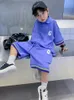 Комплекты одежды JUCPKID, корейский летний школьный спортивный костюм для мальчиков, рубашка-поло с короткими рукавами для начальной школы, спортивные шорты для мальчиков от 4 до 12 лет