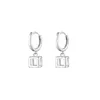 Dangle Earrings مزاج إبداعي مربع مربع قطرة رجعية السحر المجوهرات Zircon الأذن 925 هدية المجوهرات الإبرة الفضية