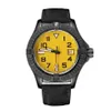 2022New Design Automatic Watches Mens Luxury Fashion Yellow Dial Sport Watch Men Mécanique Montre à bracelet Orologio Uomo223j