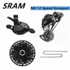 SRAM EAGLE SX GX NX 12 Speed ​​Bicycle Groupset Mtb Mountain Bike Shifter Bakre Derailleur Cassette Chain 12s 240318